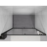 Mexen Exo-S posuvné sprchové dveře 150 cm, transparentní, černé - 8151-150-000-70-00