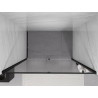 Mexen Exo-R sprchové dveře s otvíráním 130 cm, transparentní, černé - 819-130-000-70-00