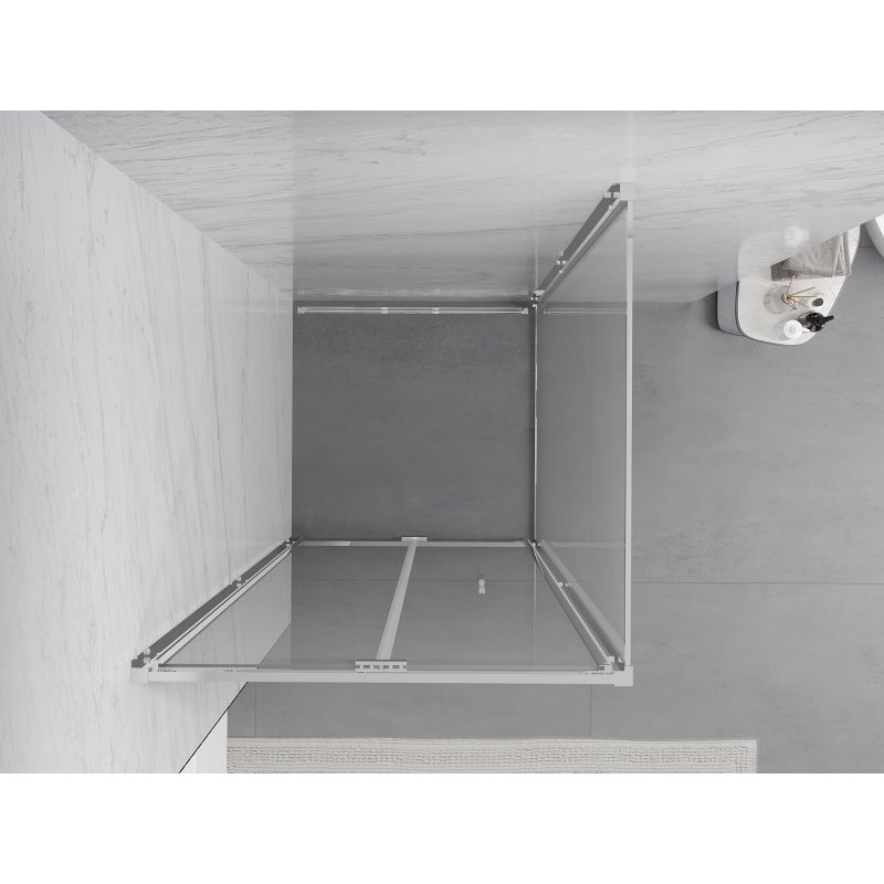 Mexen Exo skládací sprchová kabina 70 x 70 cm, transparentní, chrom - 816-070-070-01-00