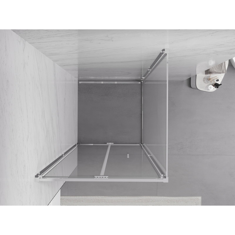 Mexen Exo-F skládací sprchový kout 85 x 85 cm, průhledný, chrom - 816-085-085-01-00