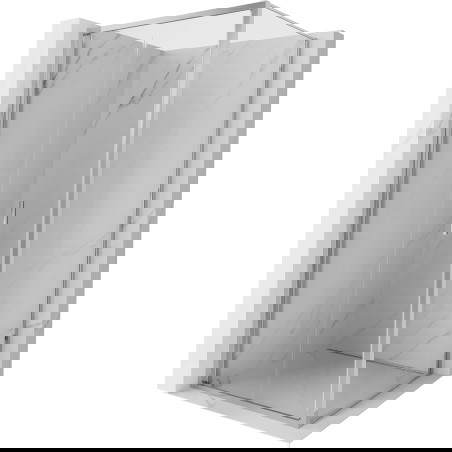 Mexen Exo skládací sprchový kout 75 x 75 cm, transparentní, chromový - 816-075-075-01-00