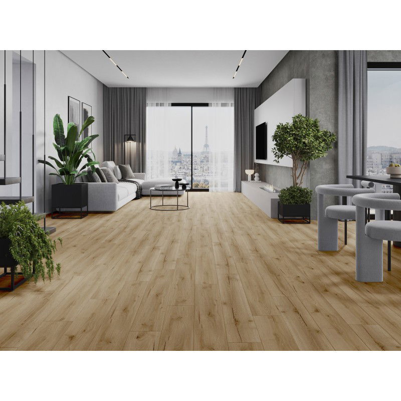 Mexen Buffalo vinylové panely 1227 x 187 mm LVT Dryback 2,5 mm, PVC podklad, 4 V-spára, Dub - F1307-1227-187-255-4V1-01