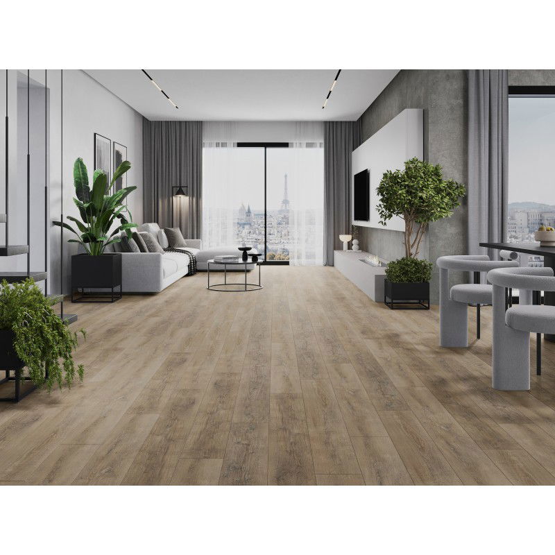 Mexen Casa Grande vinylové panely 1227 x 187 mm LVT Dryback 2,5 mm, PVC podklad, 4 V-drážky, Dub - F1314-1227-187-255-4V1-01