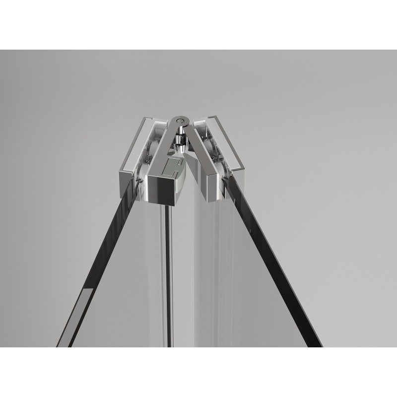 Mexen Exo skládací sprchový kout 80 x 90 cm, transparentní, chrom - 816-080-090-01-00