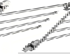 Mexen čtyřnásobný otočný věšák na ručníky, chrom - 7039244-00