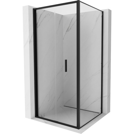 Mexen Exo-F skládací sprchový kout 95 x 95 cm, transparentní, černý - 816-095-095-70-00
