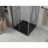 Mexen Lima skládací sprchový kout 90 x 90 cm, transparentní, černý + plochá vanička, černá - 856-090-090-70-00-4070B