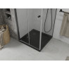 Mexen Lima skládací sprchový kout 90 x 90 cm, transparentní, černý + plochá vanička, černá - 856-090-090-70-00-4070B