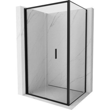 Mexen Exo-F skládací sprchový kout 95 x 85 cm, transparentní, černý - 816-095-085-70-00