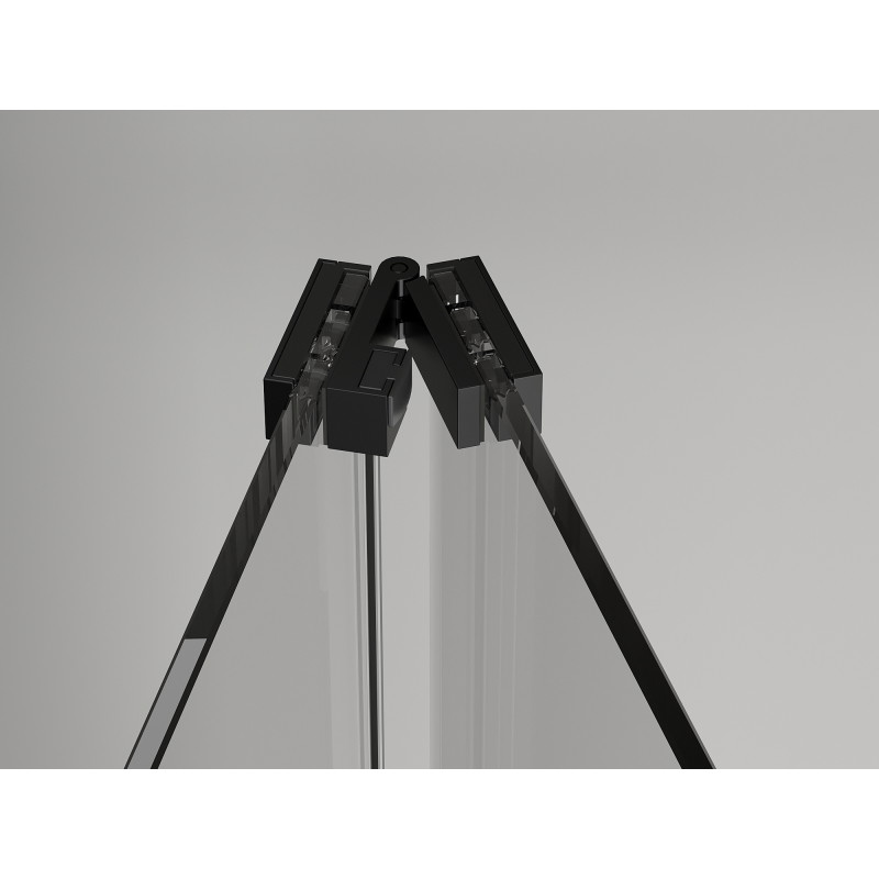 Mexen Exo skládací sprchový kout 70 x 95 cm, transparentní, černý - 816-070-095-70-00