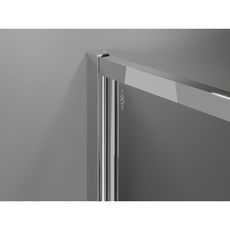 Mexen Exo-B Duo sprchový kout otočný 70 x 80 cm, transparentní, chrom - 814-070-080-01-00