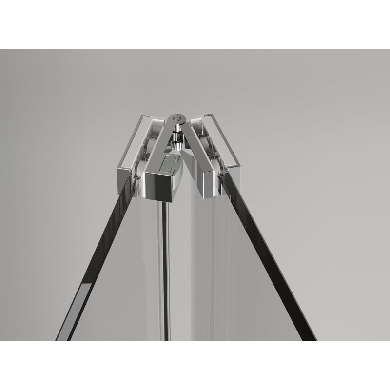 Mexen Exo skládací sprchové dveře 95 cm, transparentní, chrom - 816-095-000-01-00