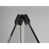 Mexen Exo-F skládací sprchové dveře 60 cm, transparentní, černé - 816-060-000-70-00