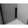 Mexen Exo-F skládací sprchové dveře 65 cm, průhledné, černé - 816-065-000-70-00