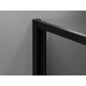 Mexen Exo-F skládací sprchové dveře 95 cm, transparentní, černé - 816-095-000-70-00