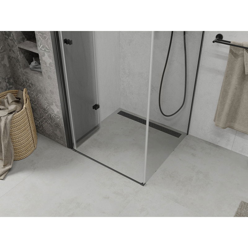 Mexen Lima skládací sprchová kabina 80 x 80 cm, transparentní, černá - 856-080-080-70-00