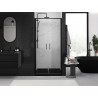 Mexen Exo-B Duo dveře sprchové dvoukřídlé křídlové 90 cm, transparentní, černé - 814-090-000-70-00