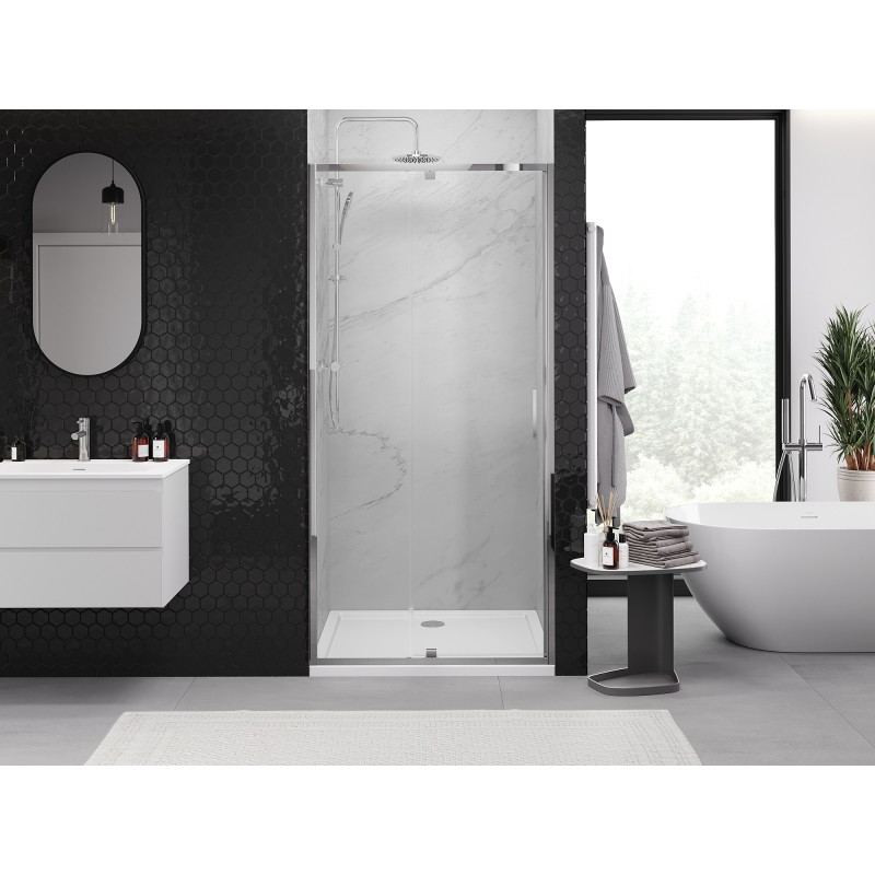 Mexen Exo-R sprchové dveře otočné 120 cm, transparentní, chrom - 819-120-000-01-00