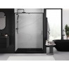 Mexen Exo-R sprchové dveře s otvíráním 130 cm, transparentní, černé - 819-130-000-70-00
