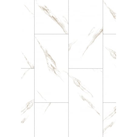 Mexen River White  vinylové panely 610 x 305 mm LVT Dryback 2,5 mm, podklad PVC, 4 V-drážka, Jazz White