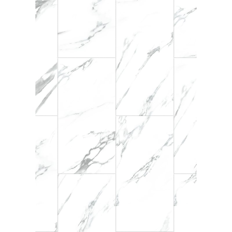 Mexen Glacier White vinylové panely 610 x 305 mm LVT Dryback 2,5 mm, podklad, 4 V-fuga, Jazz White - F1451-0610-305-255-4V1-01