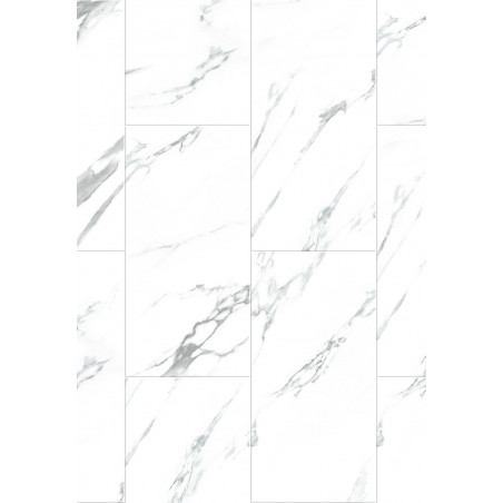 Mexen Glacier White vinylové panely 610 x 305 mm LVT Dryback 2,5 mm, podklad, 4 V-fuga, Jazz White - F1451-0610-305-255-4V1-01