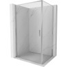 Mexen Exo-B sprchový kout s otevíracími dveřmi 85 x 70 cm, čirý, chromový - 817-085-070-01-00