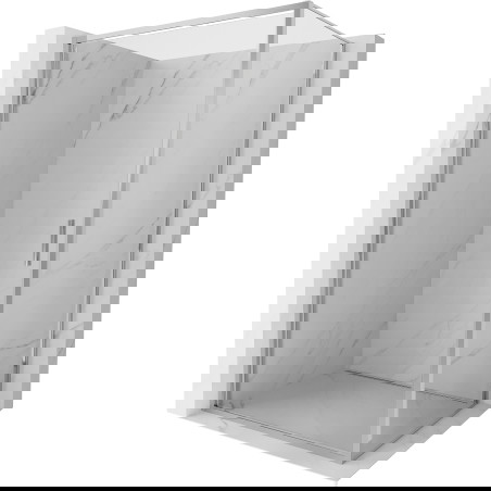 Mexen Exo sprchový kout otevíravý 75 x 90 cm, transparentní, chrom - 817-075-090-01-00