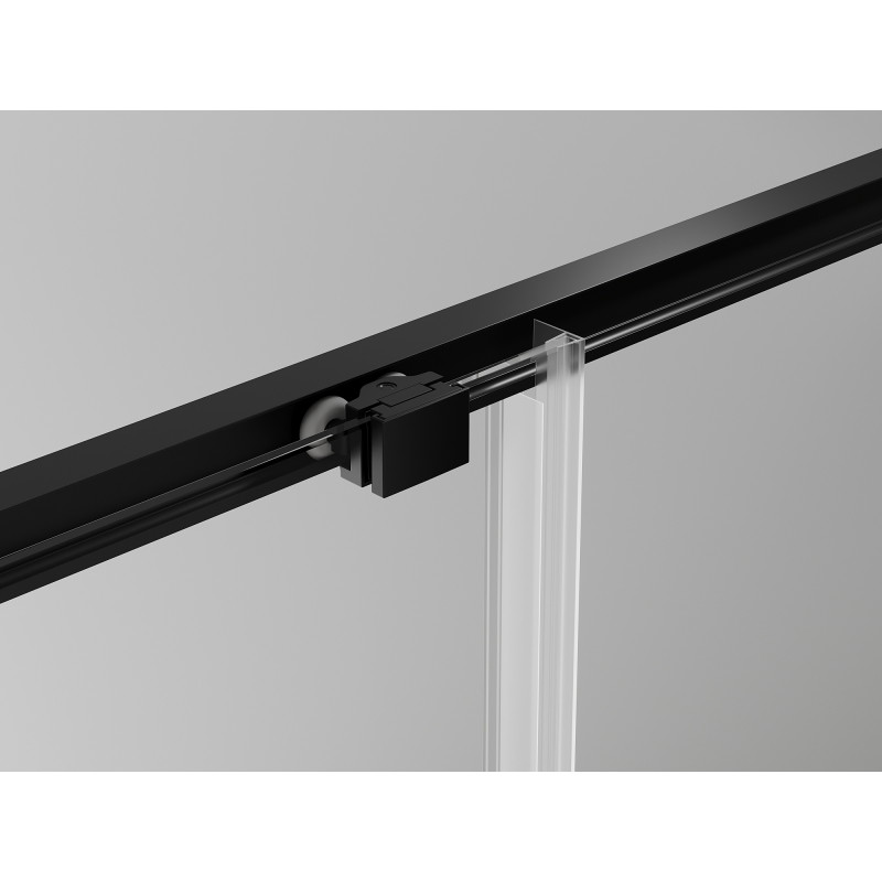 Mexen Exo-S posuvné sprchové dveře 105 cm, transparentní, černé - 8151-105-000-70-00