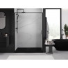Mexen Exo-S posuvné sprchové dveře 135 cm, průhledné, černé - 8151-135-000-70-00