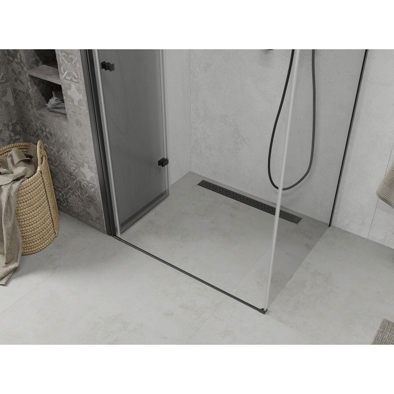 Mexen Lima skládací sprchový kout 70 x 120 cm, transparentní, černý - 856-070-120-70-00