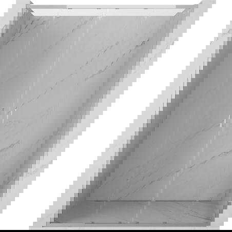 Mexen Exo dvoukřídlé sprchové dveře posuvné 130 cm, transparentní, chrom - 8152-130-000-01-00