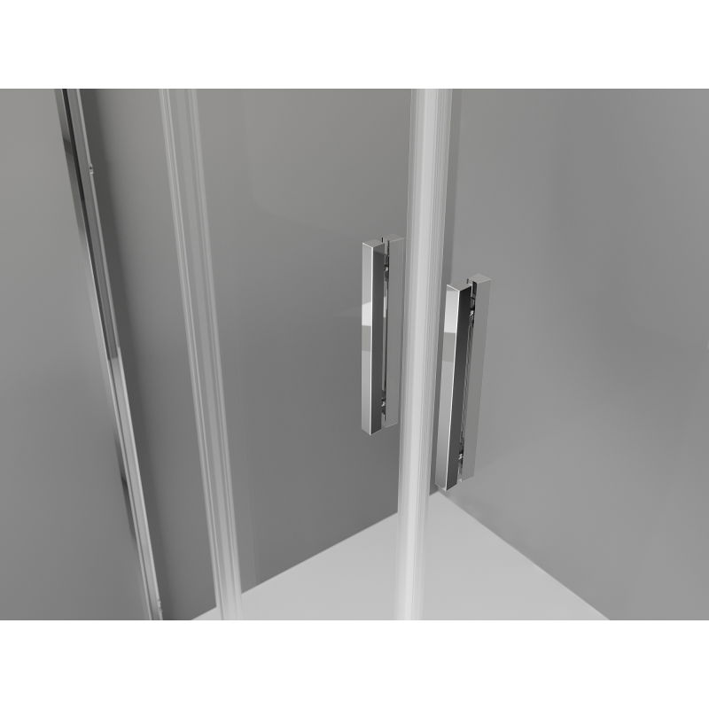 Mexen Exo dvojité posuvné sprchové dveře 140 cm, transparentní, chrom - 8152-140-000-01-00