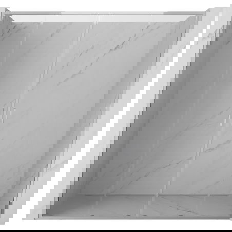 Mexen Exo dvojité posuvné sprchové dveře 190 cm, transparentní, chrom - 8152-190-000-01-00