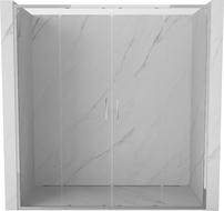 Mexen Exo dvojité posuvné sprchové dveře 190 cm, transparentní, chrom - 8152-190-000-01-00
