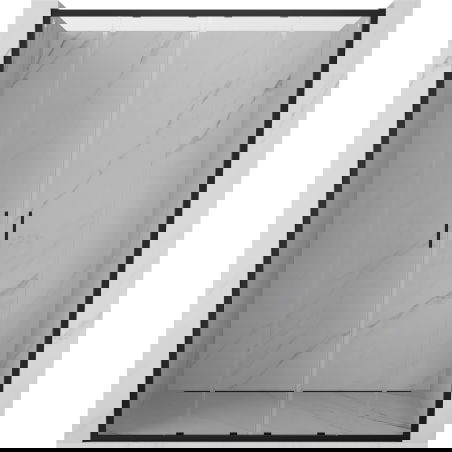 Mexen Exo dvoukřídlé posuvné sprchové dveře 160 cm, transparentní, černé - 8152-160-000-70-00