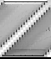 Mexen Exo dvoukřídlé posuvné sprchové dveře 160 cm, transparentní, černé - 8152-160-000-70-00