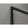 Mexen Exo-S Duo dvojité posuvné sprchové dveře 140 cm, transparentní, černé - 8152-140-000-70-00