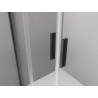 Mexen Exo-S Duo dvojité posuvné sprchové dveře 150 cm, transparentní, černé - 8152-150-000-70-00