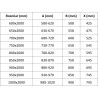 Mexen Exo-BR sprchové dveře křídlové 75 cm, transparentní, chrom - 8181-075-000-01-00