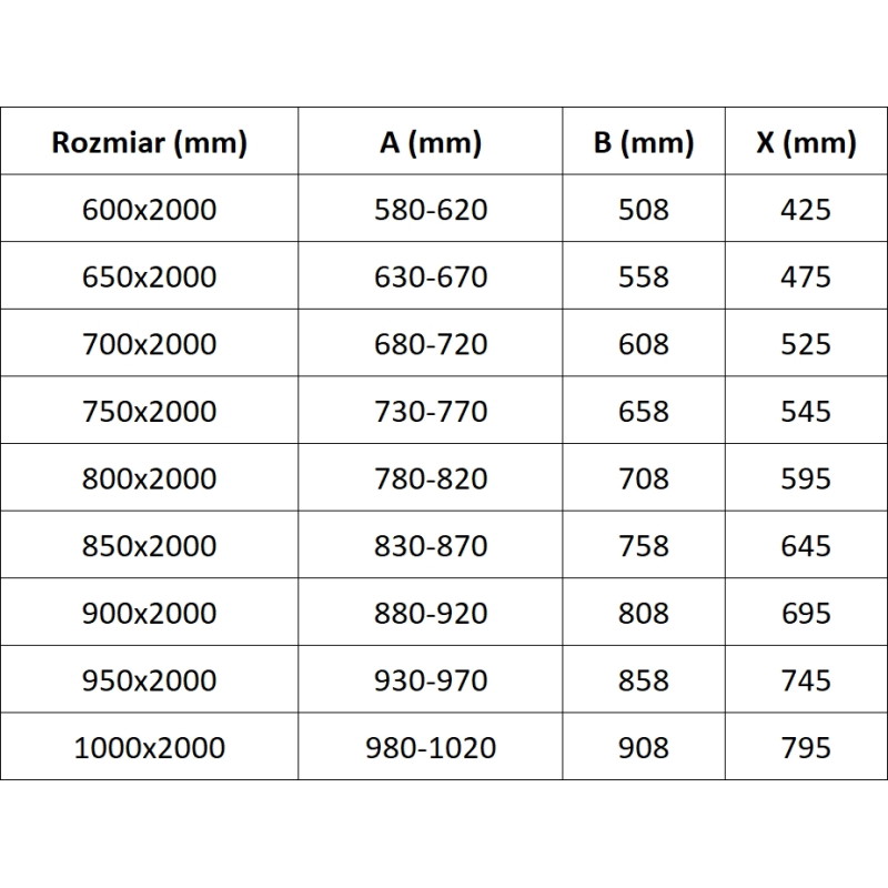 Mexen Exo-BR sprchové dveře otevírací 85 cm, transparentní, chrom - 8181-085-000-01-00
