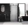 Mexen Exo-BR sprchové dveře otočné 60 cm, transparentní, černé - 8181-060-000-70-00