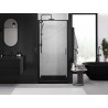 Mexen Exo-BR sprchové dveře otočné 75 cm, transparentní, černé - 8181-075-000-70-00
