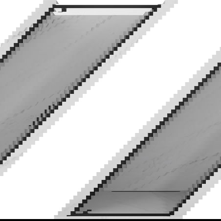 Mexen Exo sprchové dveře otevírací 95 cm, transparentní, černé - 8181-095-000-70-00