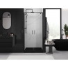 Mexen Exo-BR Duo dvojité sprchové dveře 90 cm, transparentní, černé - 8182-090-000-70-00