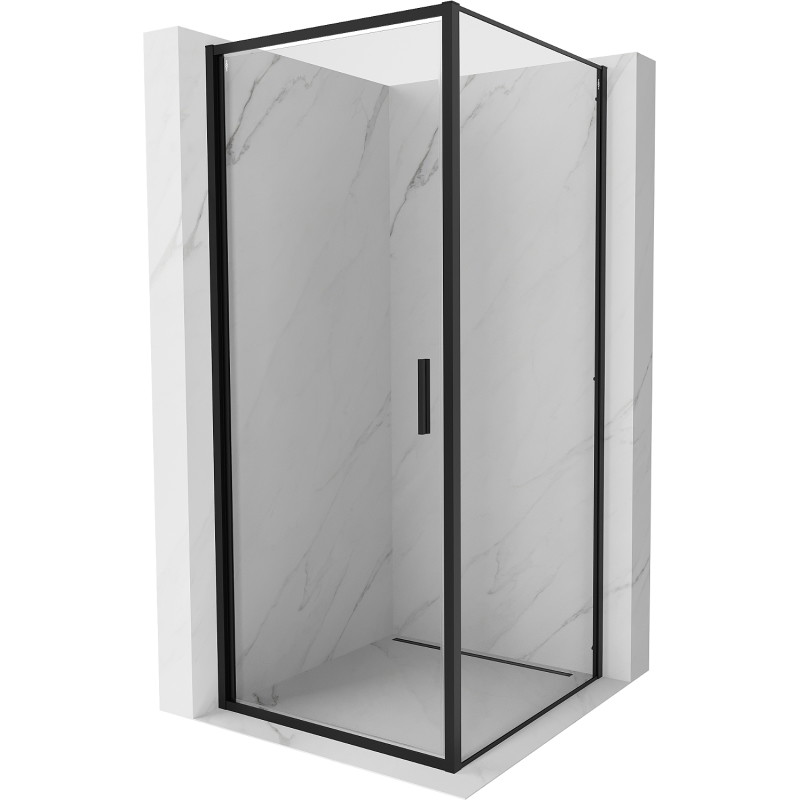 Mexen Exo-B sprchový kout otočný 70 x 70 cm, transparentní, černý - 817-070-070-70-00