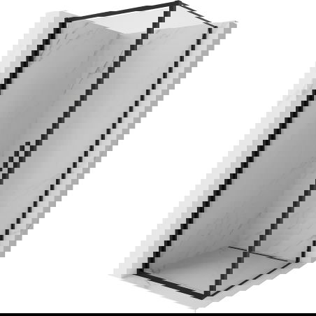 Mexen Exo sklopná sprchová kabina 90 x 90 cm, transparentní, černá - 817-090-090-70-00