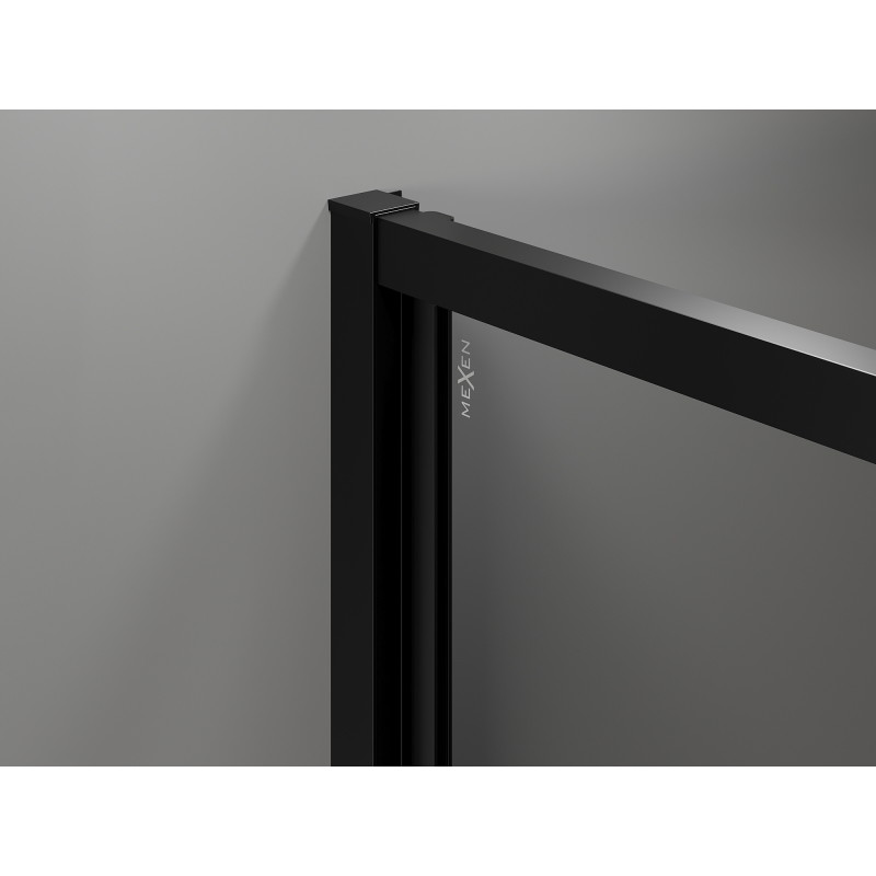 Mexen Exo sprchový kout s otočnými dveřmi 100 x 85 cm, čirý, černý - 817-100-085-70-00
