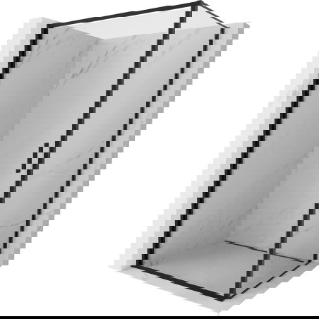 Mexen Exo sprchový kout otočný 85 x 95 cm, transparentní, černý - 817-085-095-70-00