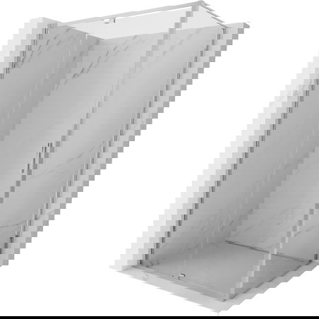 Mexen Exo sprchový kout s otočnými dveřmi 110 x 75 cm, průhledný, chrom - 819-110-075-01-00